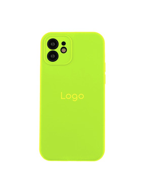 Чохол Silicone Case Full Size with Frame для Apple iPhone 12 Shiny Green (6938142570)