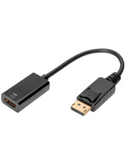 Відео адаптер Digitus HDMI (F) to DisplayPort Black Power adapter (Power adapter) Black