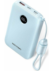Павербанк Vention FKAL0-C 1xUSB-C + 1xUSB-A 22.5 10000 Light Blue 22,5W 10000mAh Light Blue
