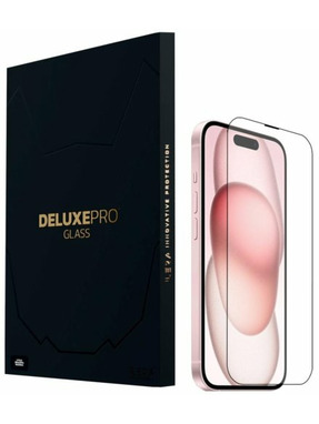 Захисне скло iLera DeLuxe Original Glass для Apple iPhone 15 глянсове Black