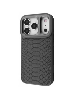 Чохол Kajsa Snake Pattern with Magnetic Ring для Apple iPhone 17 Pro Grey (6958123704)