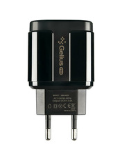 Мережевий зарядний пристрій Gelius Pro Avangard GP-HC06 MicroUSB (2 USB-A) 12W + кабель MicroUSB Black (75588)