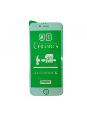 Захисне скло Ceramic для Apple iPhone 6/6S Глянсова White White (OEM) глянсове