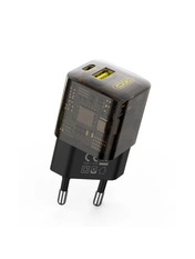 Мережевий зарядний пристрій XO CE05 Type-C to Lightning (1 USB-A + 1 USB-C) 30W + кабель Type-C to Lightning Brown 1 USB-A + 1 USB-C 30 Brown