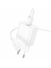 Мережевий зарядний пристрій Borofone BA72A White MicroUSB (1 USB-A) 18W + кабель MicroUSB White