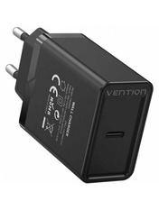 Мережевий зарядний пристрій Vention FADB0 (1 USB-C) 20W Black (FADB0-EU)