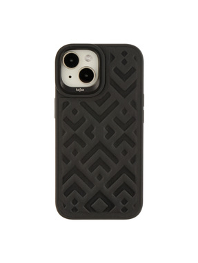 Чохол Kajsa Briquette Collection Rhombus для Apple iPhone 15 Black (6927401385)