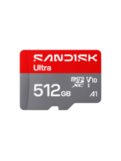 Карта пам'яті SanDisk Ultra 512 ГБ Так Class 10 UHS-I microSDXC 512GB Class 10 UHS-I + SD-adapter (SDSQUJQ-512G-GZ6MA)