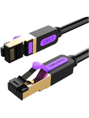 Мережевий патч-корд Vention Cat.7 S/FTP 1.5 Black Чорний 1,5m Black (ICDBG)