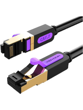 Мережевий патч-корд Vention Cat.7 S/FTP 1,5m Black (ICDBG)