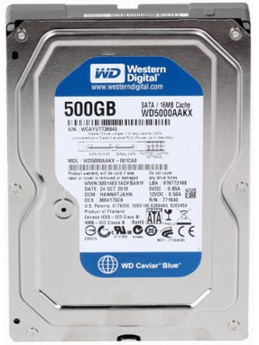 HDD накопичувач Western Digital Ultrastar DC HC520 500GB 7200rpm 16MB 3.5" (WD5000AAKX)