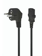 Кабель живлення Cablexpert CEE 7/7 to C13 Black 1 Ні 1m (3x0.5mm²) Black