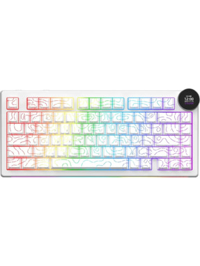 Клавіатура Ajazz AK820 V2 White Peach Switch (AK820-V2-WP-S-W) White