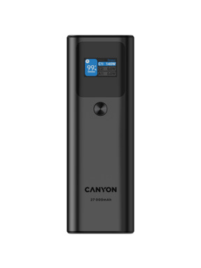 Павербанк Canyon PB-2010 2xUSB-C + 1xUSB-A 140W 27000mAh Dark Grey (CNE-CPB2010DG)