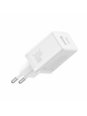 Мережевий зарядний пристрій Baseus Cube C+U White (1 USB-A + 1 USB-C) 30W White (P10111404213-00) 1 USB-A + 1 USB-C 30 Відсутній