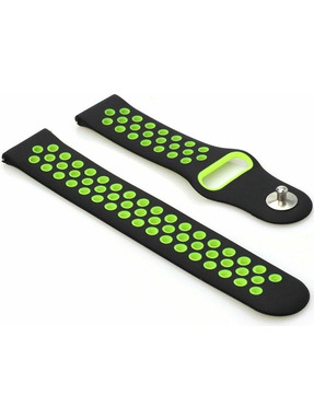 BeCover Vents Style (20mm) Amazfit Bip 3/3 Pro Black/Green