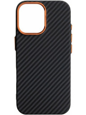 Чохол ArmorStandart LikeCarbon2 SE MagCase для Apple iPhone 17 Black/Orange Black/Orange (ARM89160)