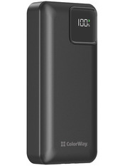 Павербанк ColorWay Optimal Power 1xUSB-C + 1xUSB-A 20000 22.5 Black 22,5W 20000mAh Black (CW-PB200LPB5BK-PDD)