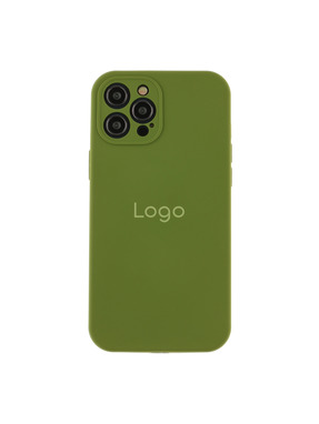 Чохол Silicone Case Full Size with Frame для Apple iPhone 12 Pro Max Army Green (6948107352)