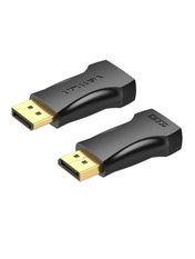 Відео адаптер Vention DisplayPort (M) to HDMI (F) Power adapter Black (Power adapter) Black