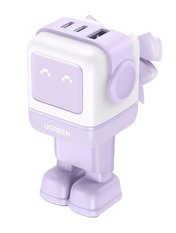 Мережевий зарядний пристрій Ugreen CD361 GaN (1 USB-A + 2 USB-C) 65W Purple