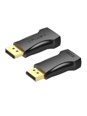 Відео адаптер Vention DisplayPort (M) to HDMI (F) (Power adapter) Black