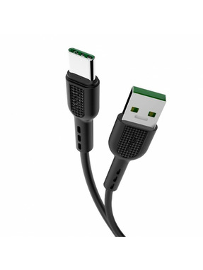 Кабель синхронізації Hoco X33 Surge USB to Type-C 100W 1m Black