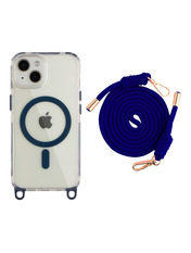 Чохол LanyardCase для Apple iPhone 13 Indigo Blue