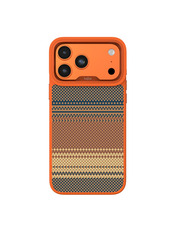 Чохол Kajsa Resort Collection Gradient Stripe with MagSafe Plus O-Ring для Apple iPhone 7+/8+ Orange Orange (6983107524)