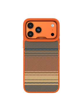 Чохол Kajsa Resort Collection Gradient Stripe with MagSafe Plus O-Ring для Apple iPhone 17 Pro Orange (6953810247)