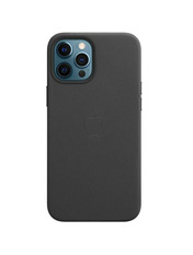 Чохол Leather Case with MagSafe and Animation для Apple iPhone 12/12 Pro Black