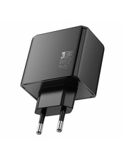 Мережевий зарядний пристрій Hoco CS18A (2 USB-A + 2 USB-C) 45W Black