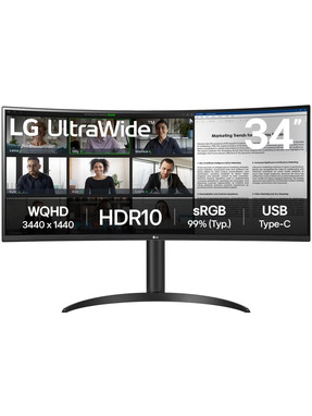 Монітор LG 34WR55QK-B 34"