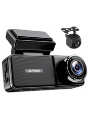 Автомобільний відеореєстратор Aspiring Alibi 11 Dual 2x Cam Black (AL-CD1001)
