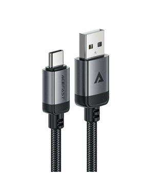 Кабель синхронізації ACEFAST C20-04 USB to Type-C 18W 1,2m Black/Grey (6974316283782)