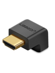 Відео адаптер Ugreen Down-angled 4K Adapter HDMI (M) to HDMI (F) Відсутня Black Black (UGR-20109)