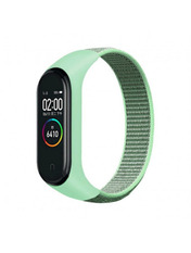 BeCover Nylon Style Mi Band 5/6/7 Зелений Mint (705426)