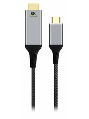 Кабель передачі відео Cablexpert Type-C to HDMI 2 2m Black