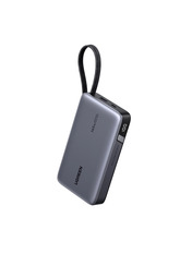 Павербанк Ugreen Built-in Cable 2xUSB-C + 1xUSB-A 145 20000 Gray 145W 20000mAh Gray (55992)