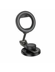 Автомобільний тримач Hoco H77 Панель приладів Black Metal Gray