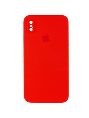 Чохол Silicone Case Square Full Camera для Apple iPhone X/XS Red