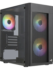 Корпус Aerocool Hexform-G-BK-v2 Mini-Tower Black (ACCS-PV38033.11)