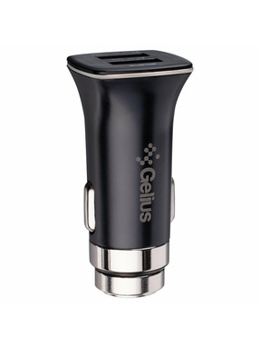 Автомобільний зарядний пристрій Gelius GP-CC01 15W 2 USB-A + кабель Lightning Black (92662)