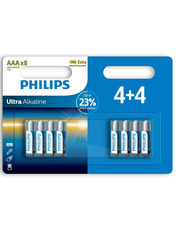 Батарейка Philips Ultra Alkaline AAA Alkaline 8 8шт (LR03E8B/10)