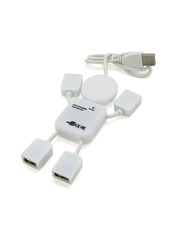 USB-хаб Pino 4 in 1 USB-A 4xUSB 2.0 White (4xUSB 2.0) White (YT-HM4-W)