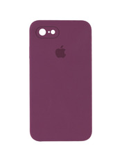 Чохол Silicone Case Square Full Camera для Apple iPhone 6/6S Maroon