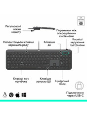 Клавіатура Logitech Signature Slim K620 Black