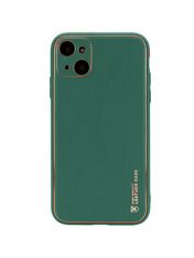 Чохол Xshield Leather для Apple iPhone 14 Army Green