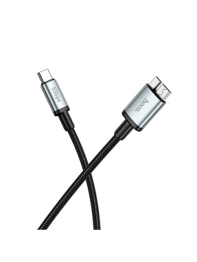 Кабель синхронізації Hoco US10 Type-C to microUSB 0,5m Black
