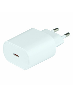Мережевий зарядний пристрій Hoco N22 (1 USB-C) 25W + кабель Type-C to Lightning White